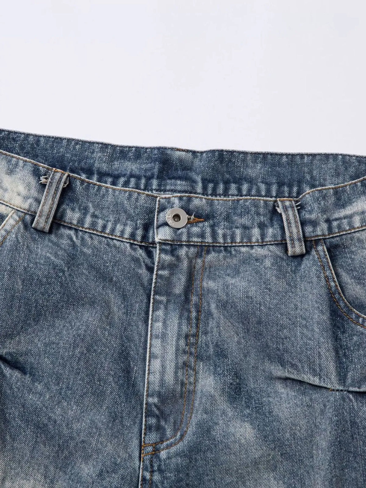 Men's Ruched Wide Leg Jeans — product image 4