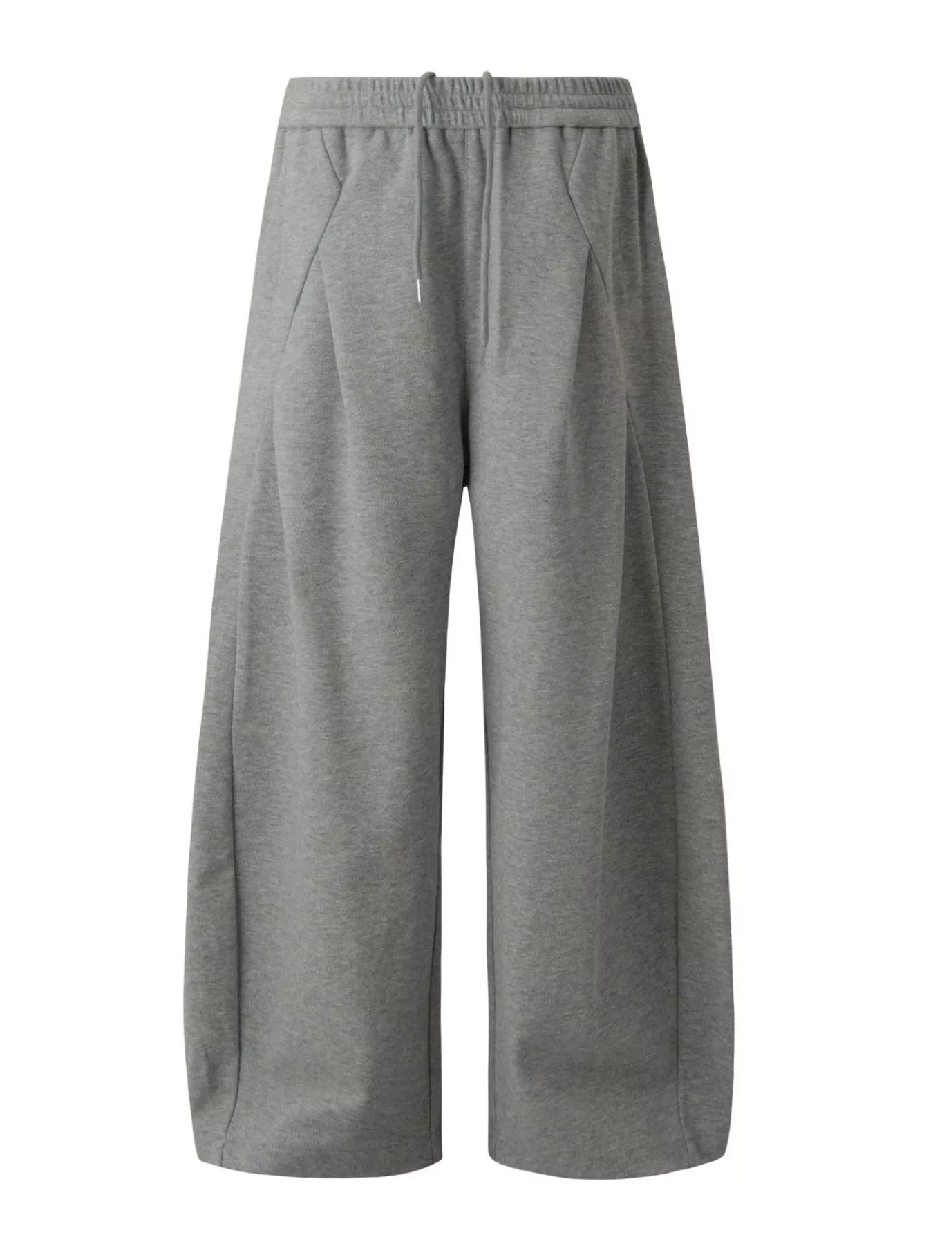 Men's drawstring wide leg sweatpants