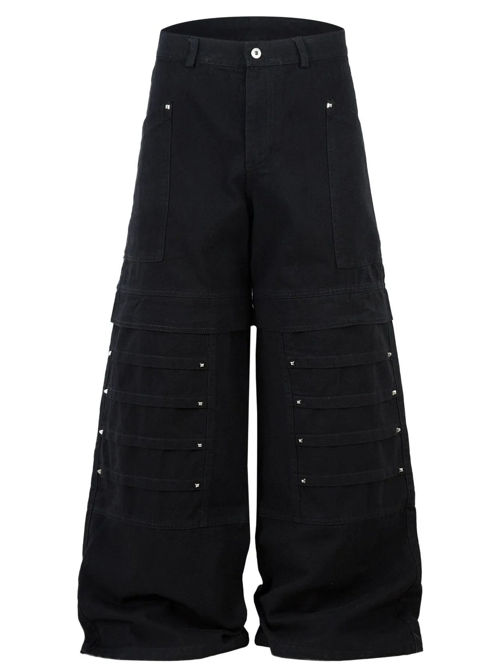 Men's wide leg cargo jeans