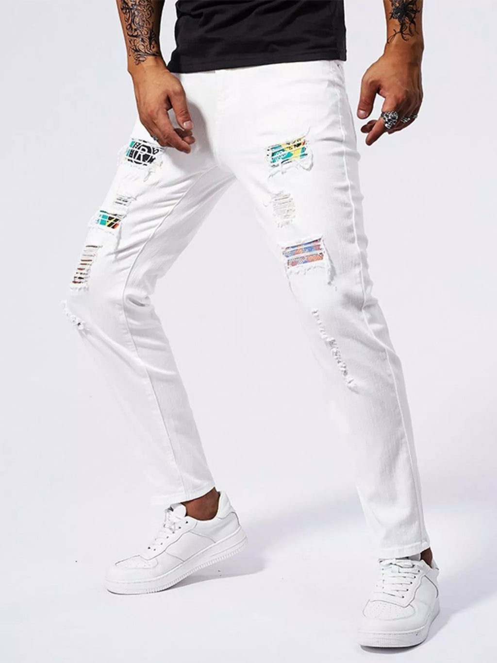 Men's Distressed Slim Fit Jeans — product image 2
