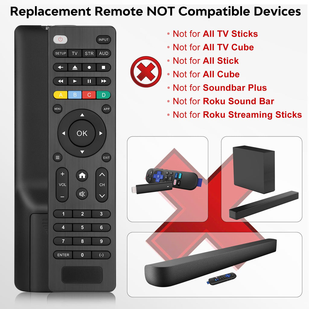 Replacement TV Remote Control — Roku, TCL, Onn, Samsung & LG — product image 61