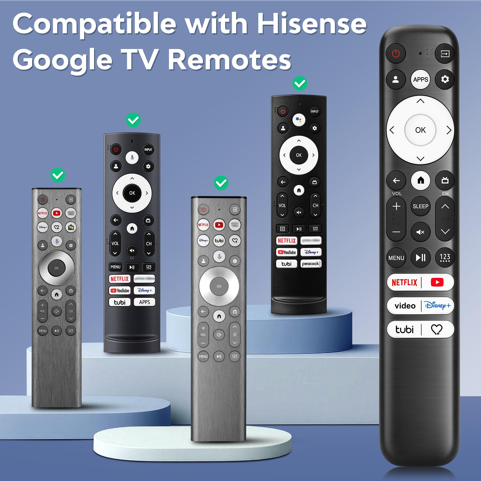 Replacement TV Remote Control — Roku, TCL, Onn, Samsung & LG — product image 68