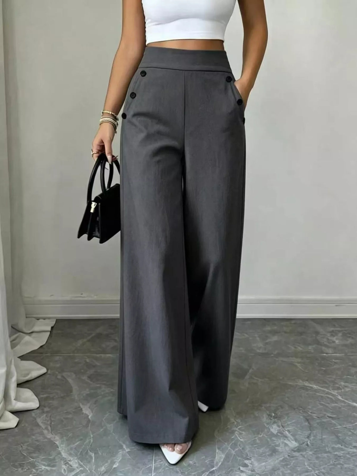 High-Waisted Wide-Leg Pants — product image 11