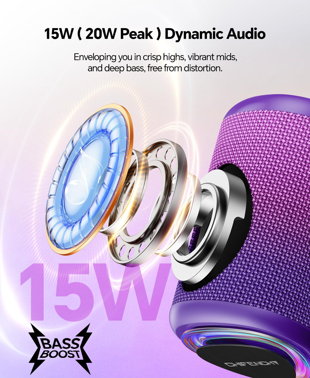 Portable Bluetooth Speaker — IPX5 Waterproof, Beach & Outdoor Ready — product image 36