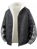 Men's fleece lined zip up jacket