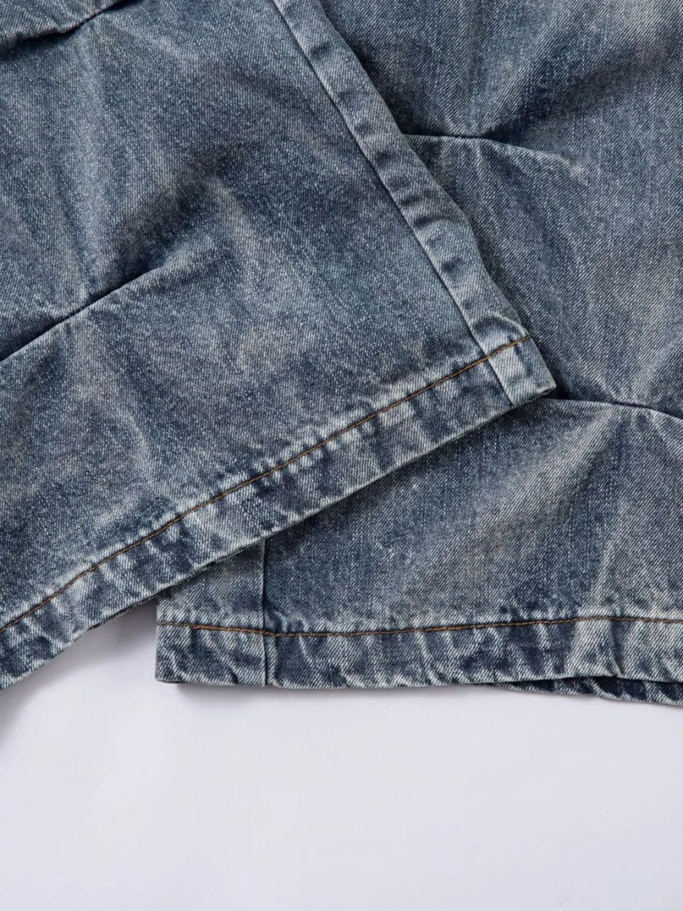 Men's Ruched Wide Leg Jeans — product image 14