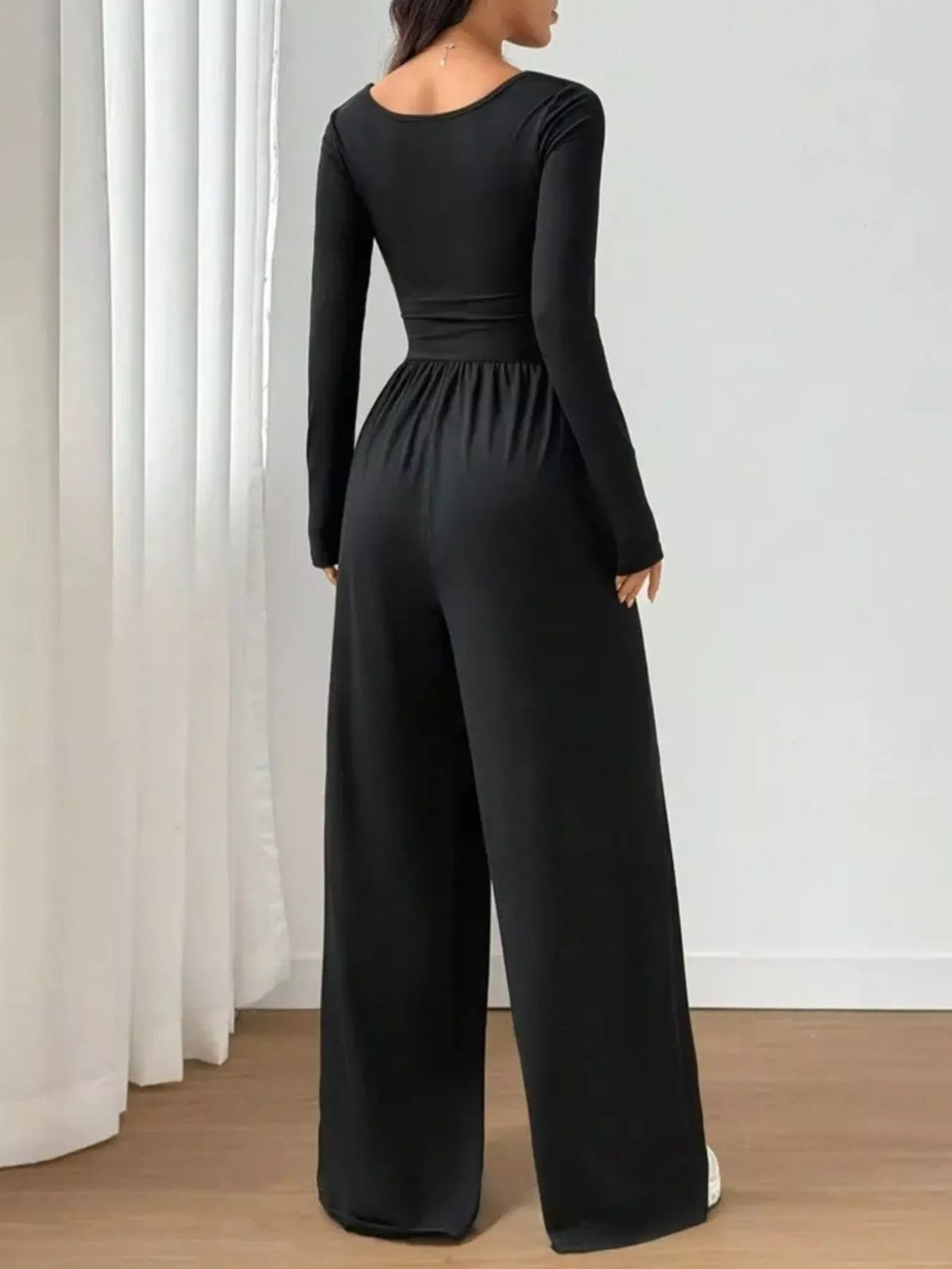 Scoop Neck Wide Leg Jumpsuit — product image 4