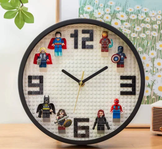 Building Block Figure Wall Clock — Room & Bedroom Decor — product image 11