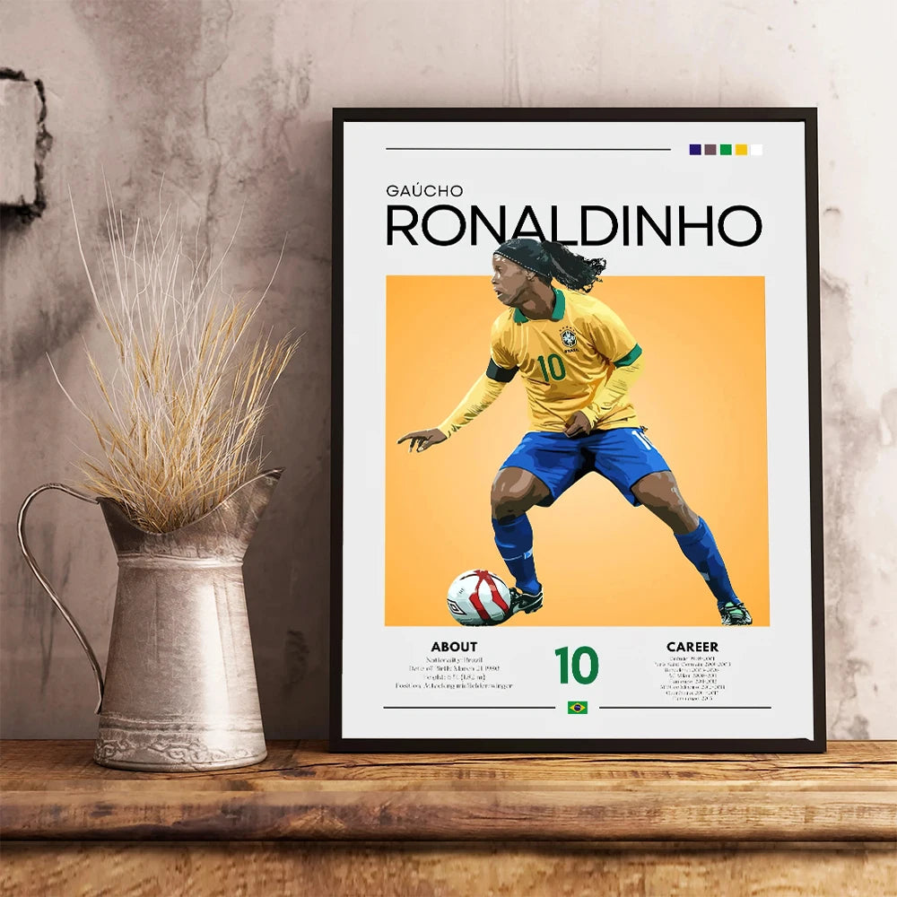 Football Star Canvas Wall Print — Living Room Decor — product image 5