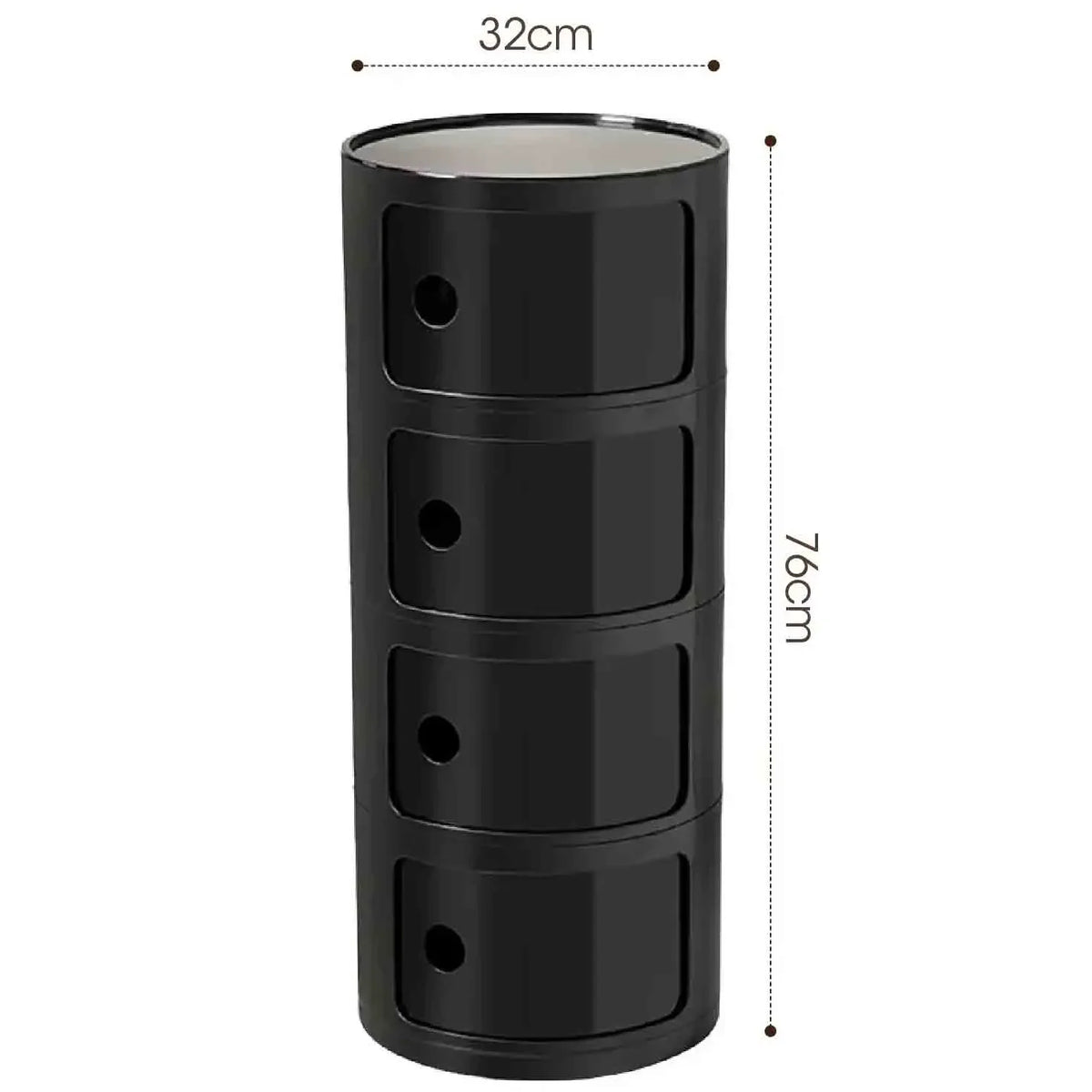 Plastic Nightstand — 5-Drawer Bedside Storage Table — product image 37