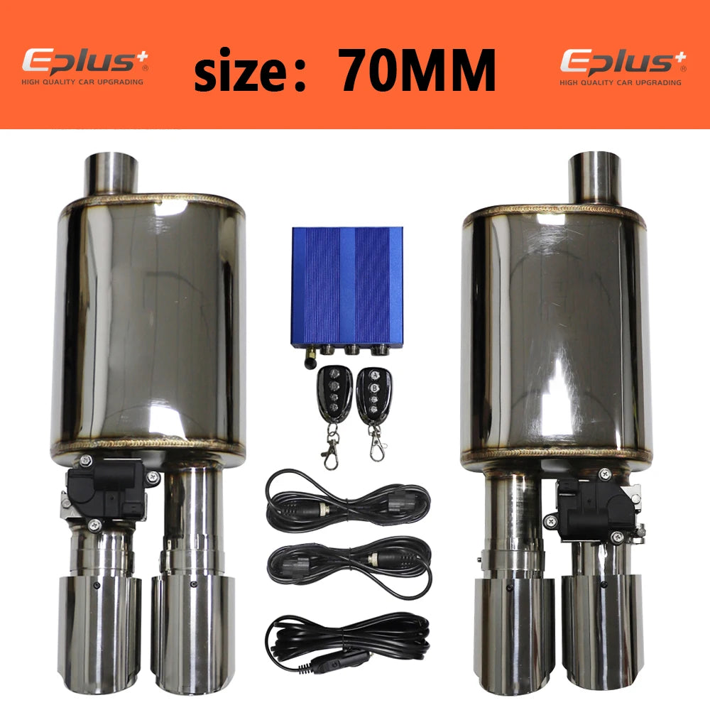 Electric Exhaust Cutout Valve Kit — Adjustable, Stainless, 51–76 mm — product image 8