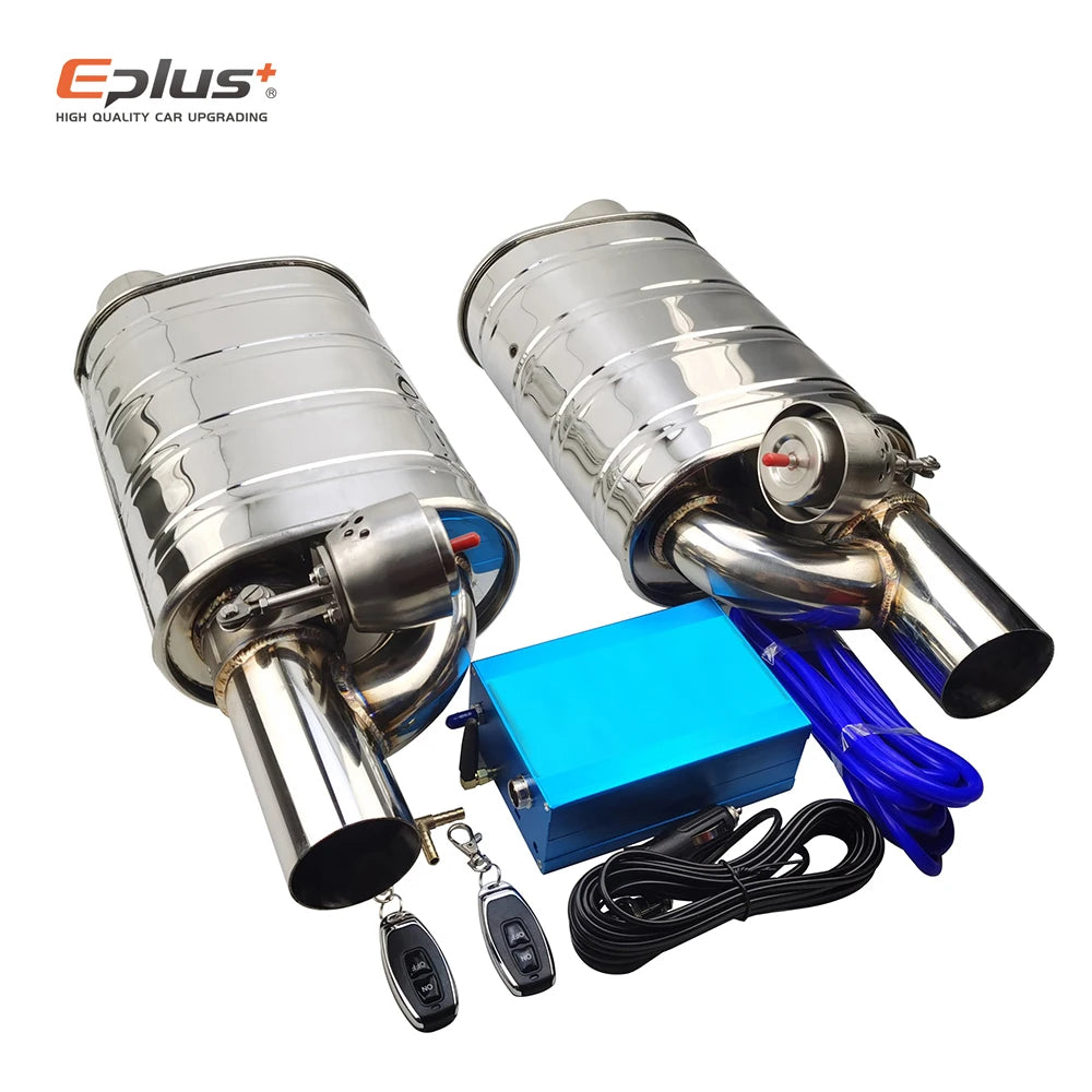 Vacuum operated exhaust cutout valve kit with remote control