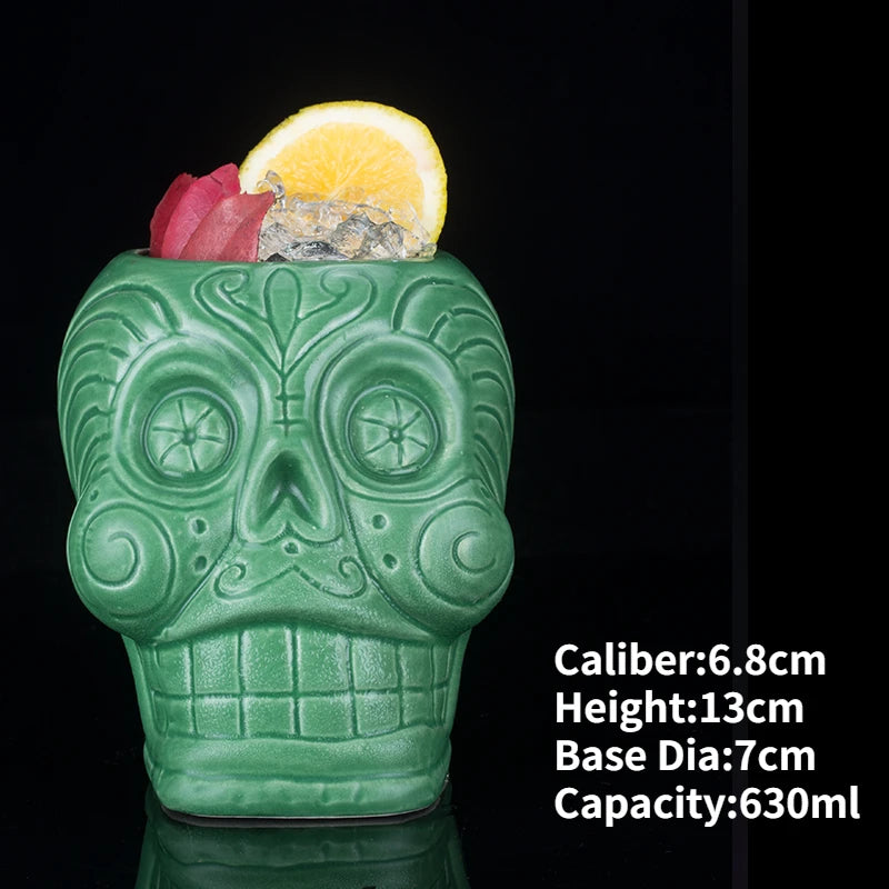 Ceramic Tiki Mug — Hawaiian Cocktail Cup, Bar Gift — product image 33