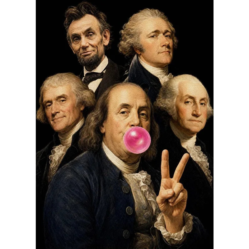 Founding Fathers Pop Art Canvas Print — Bubblegum Design — product image 8