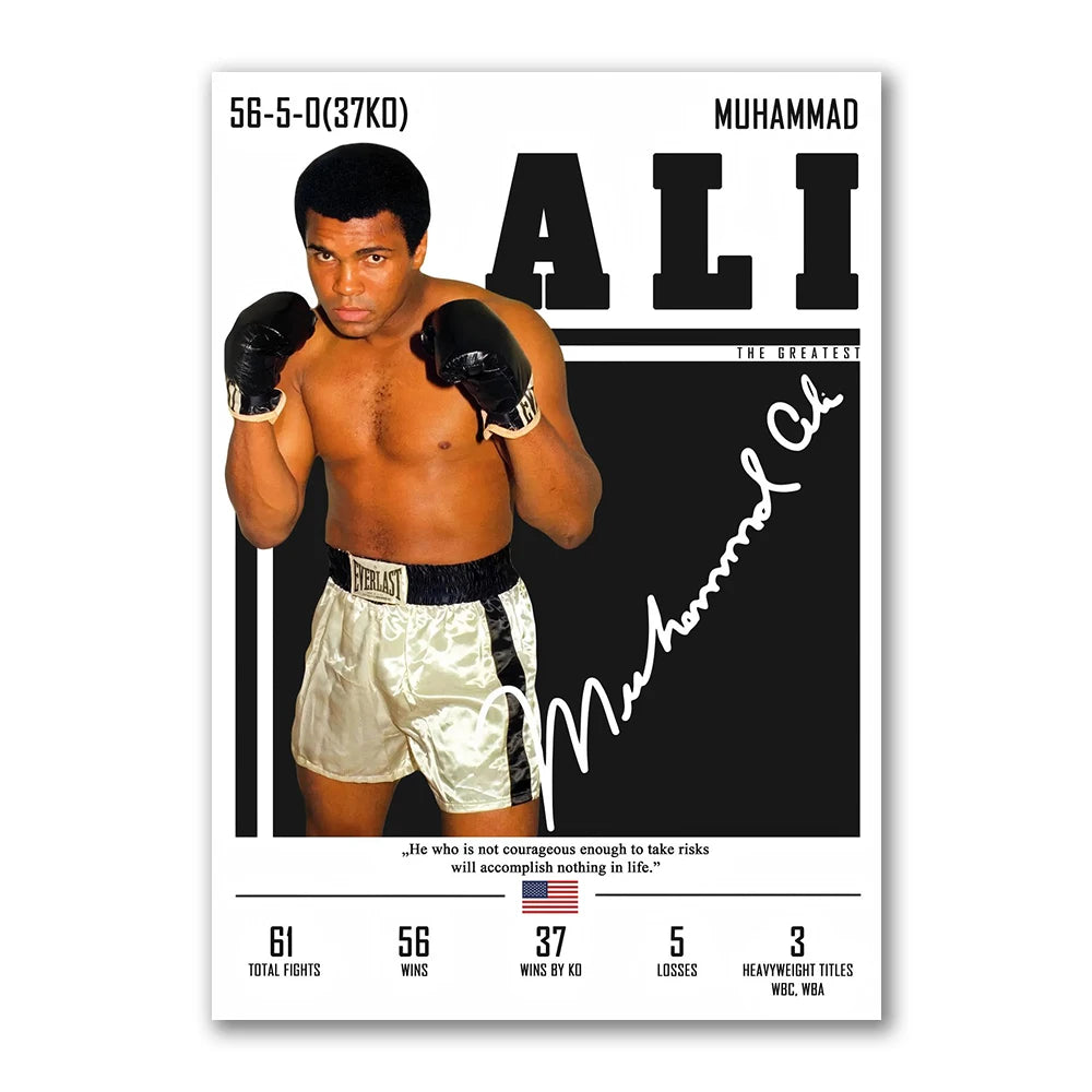 Boxing Legends Canvas Wall Art — Black & White Prints — product image 11