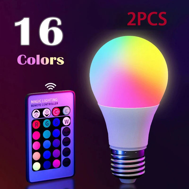 RGB Smart Bulb E27 — 16 Colours, Dimmable, Remote Control — product image 10