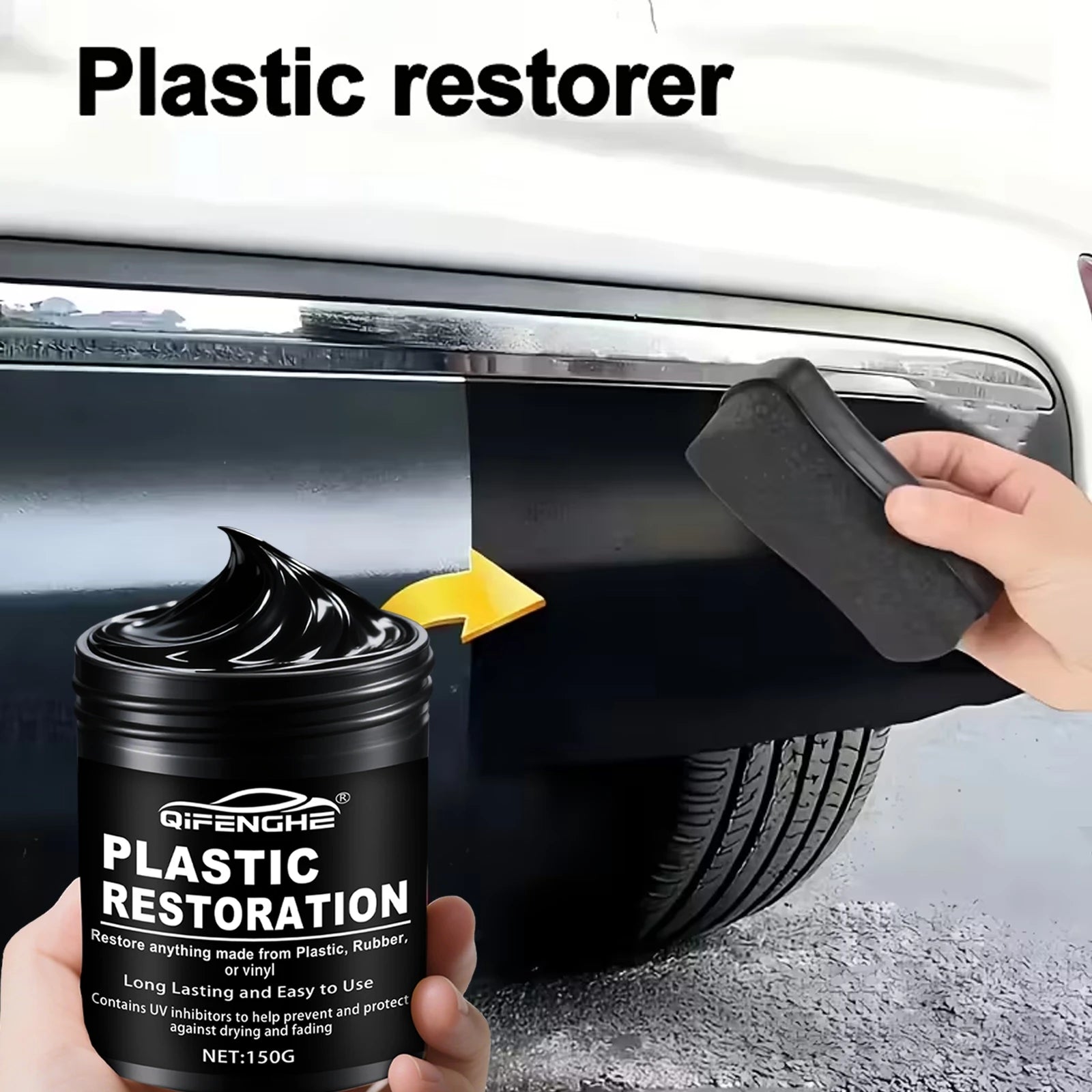 Plastic & Trim Restorer Paste — 150 g, Interior & Exterior — product image 5