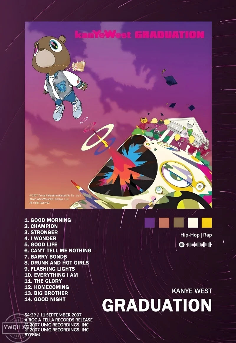 Hip Hop Album Cover Canvas Posters — Unframed Wall Art — product image 38