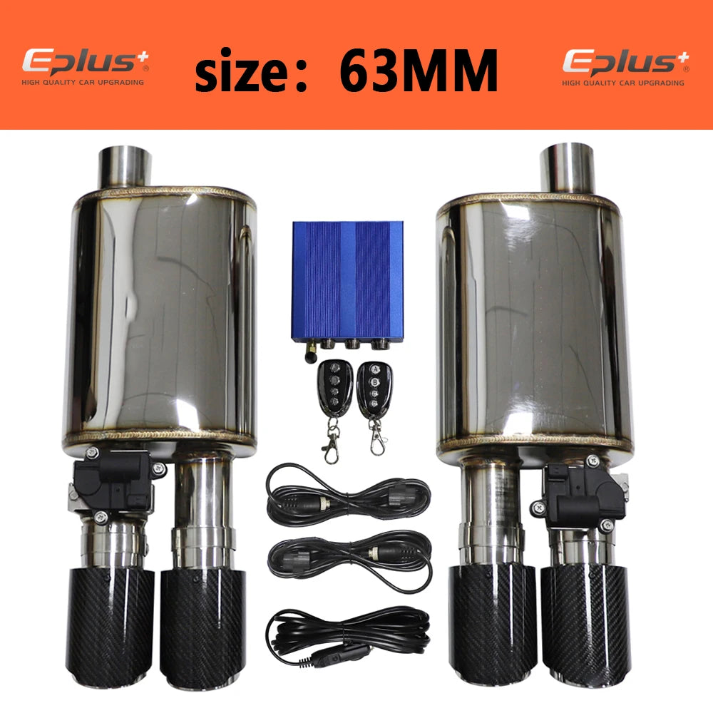 Electric Exhaust Cutout Valve Kit — Adjustable, Stainless, 51–76 mm — product image 17
