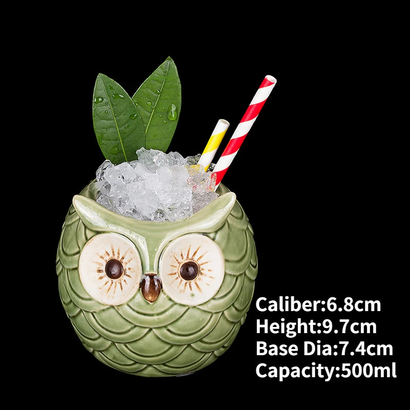 Ceramic Tiki Mug — Hawaiian Cocktail Cup, Bar Gift — product image 44