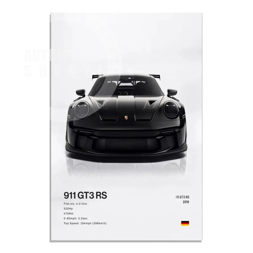 Supercar Canvas Wall Art Poster — Unframed, Choice of Designs — product image 10