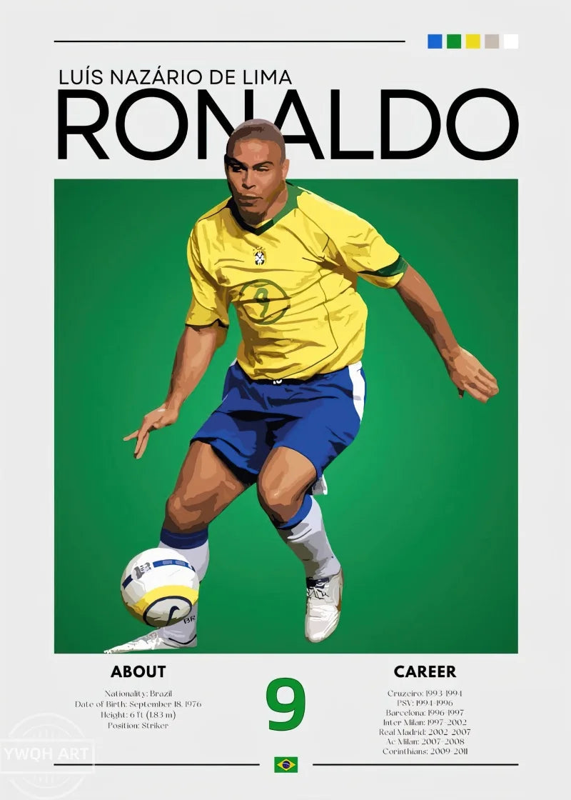 Football Star Canvas Wall Print — Living Room Decor — product image 17
