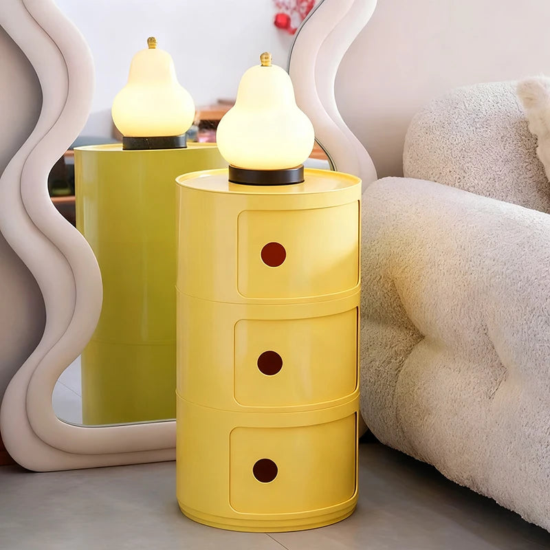 Plastic Nightstand — 5-Drawer Bedside Storage Table — product image 3