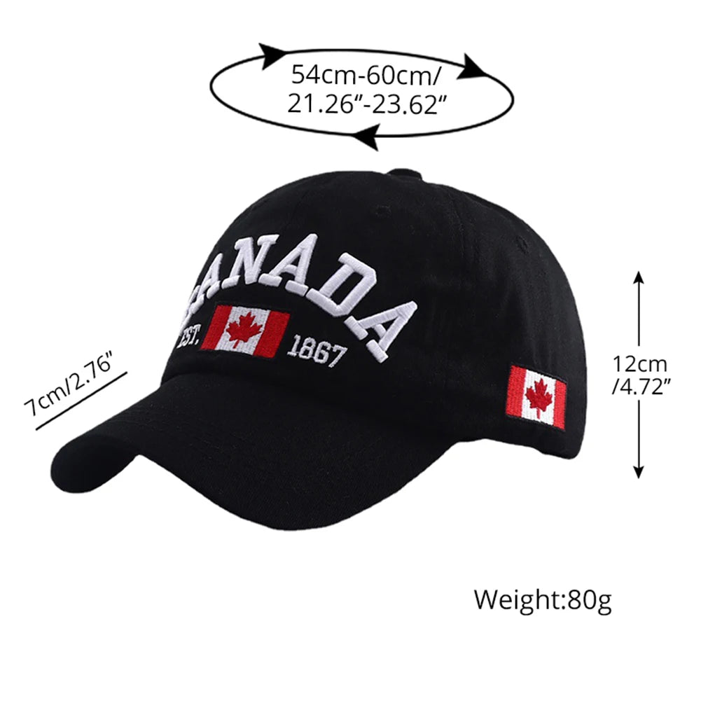 Canada Flag Embroidered Baseball Cap — Adjustable Snapback — product image 6