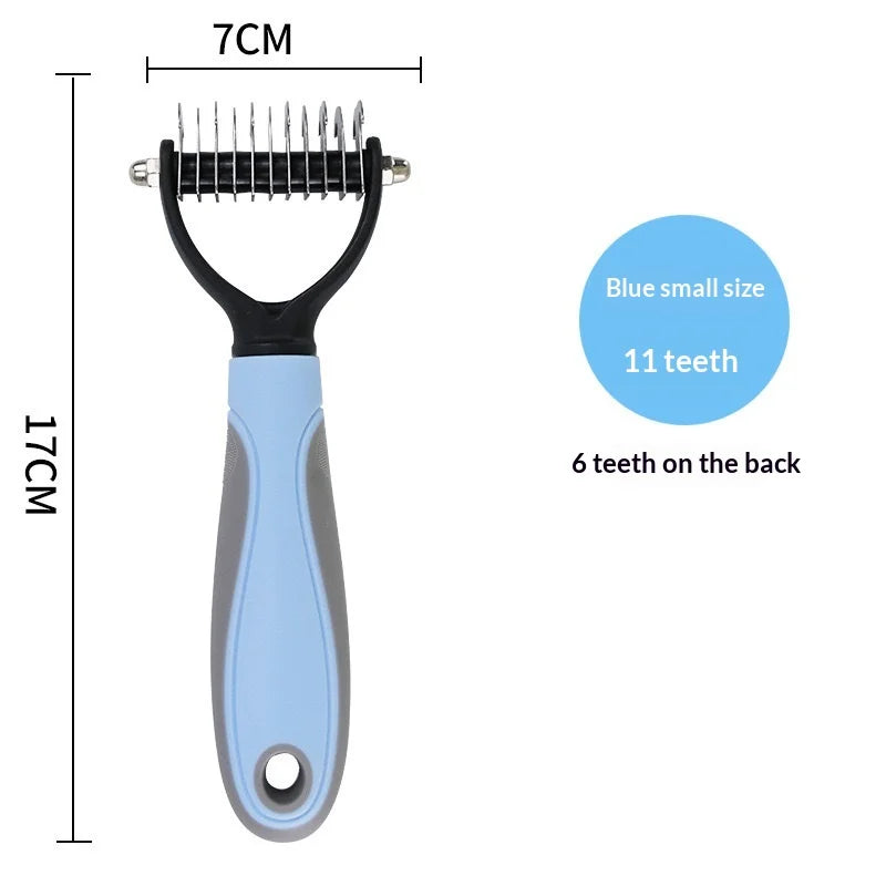 Pet Deshedding Brush — Undercoat Rake for Cats & Dogs, S or L — product image 15