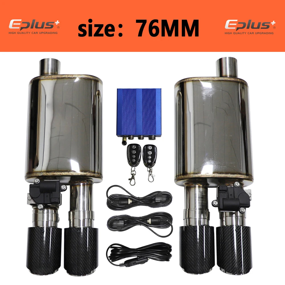 Electric Exhaust Cutout Valve Kit — Adjustable, Stainless, 51–76 mm — product image 18