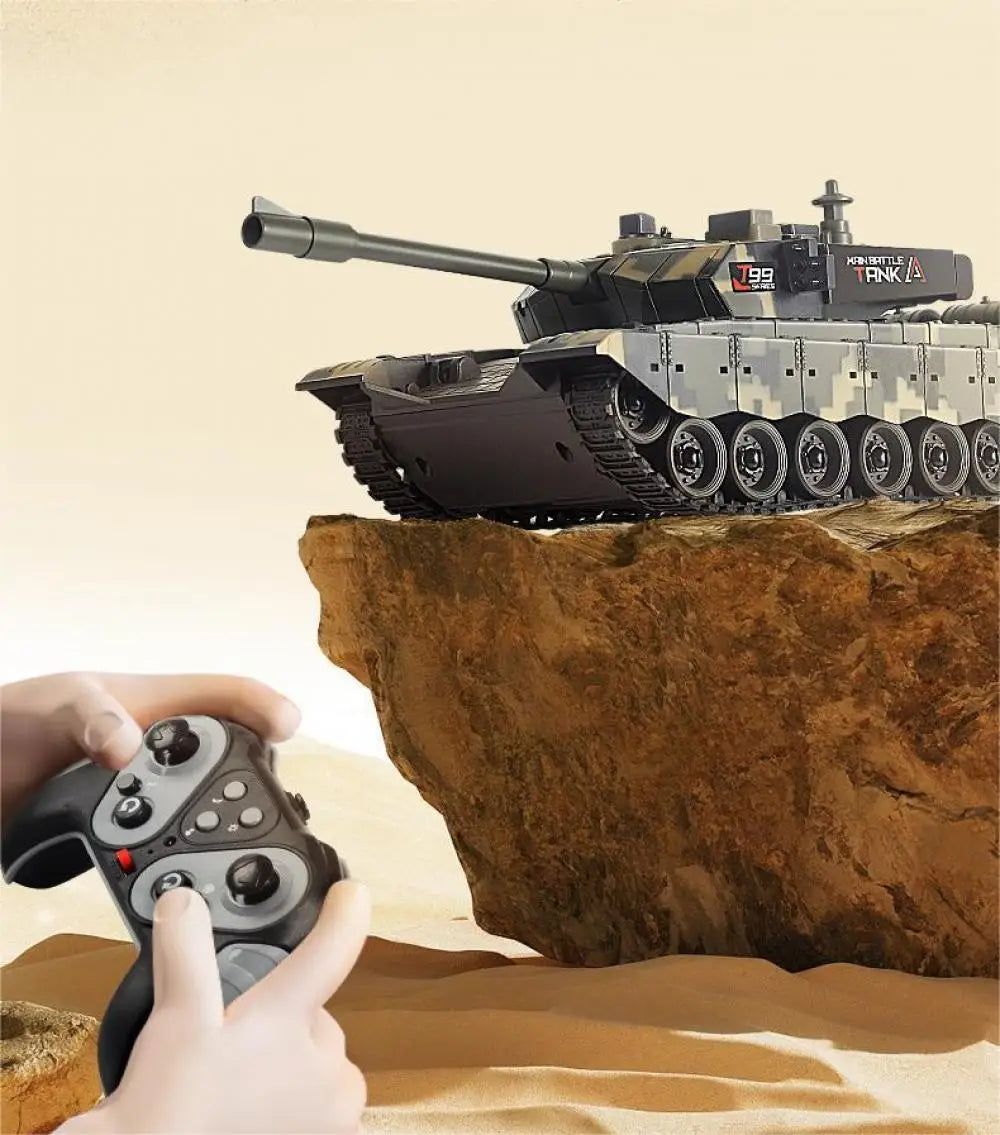 2.4GHz RC Battle Tank — Military Model with Sound & Light — product image 4