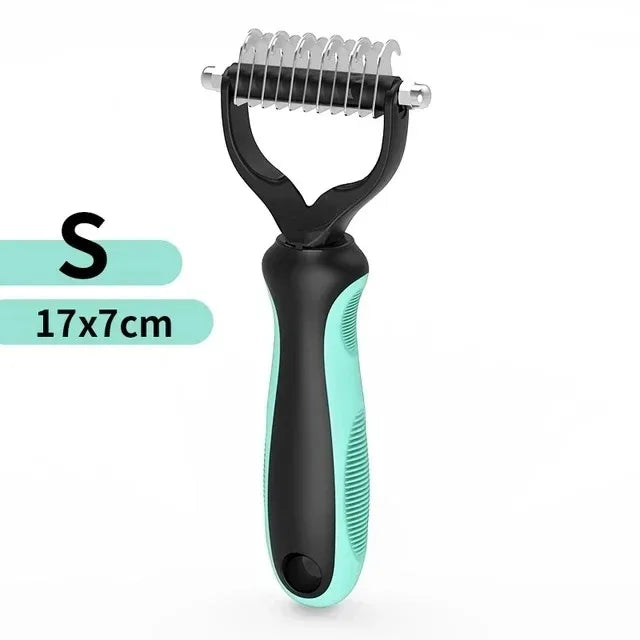 Pet Deshedding Brush — Undercoat Rake for Cats & Dogs, S or L — product image 13