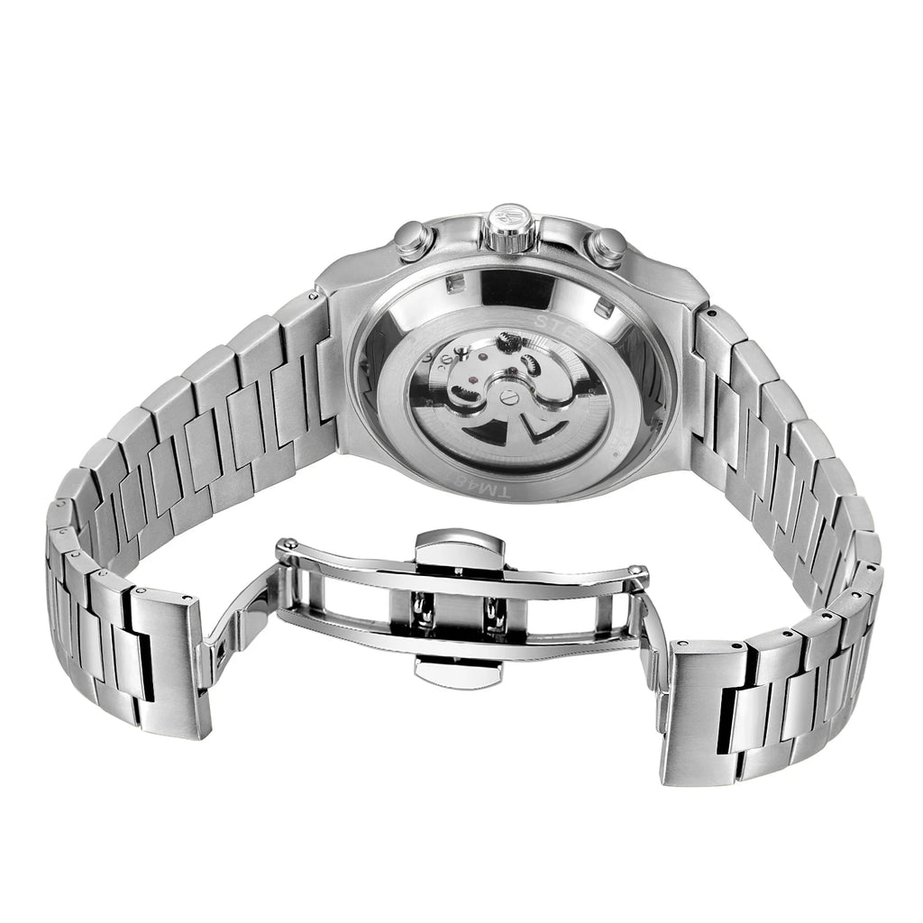 Forsining Military Automatic Watch — Skeleton Dial, Day & Date — product image 6