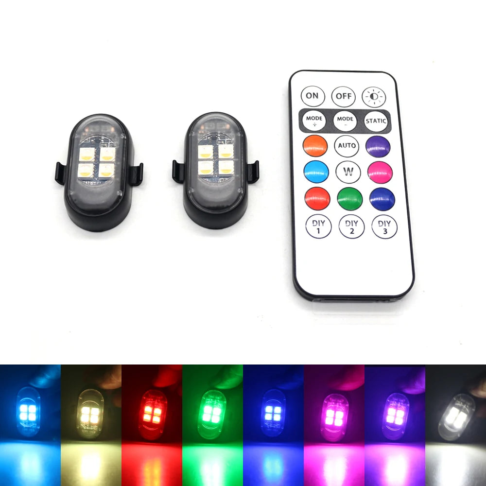 Rechargeable Car LED Light Kit — RGB with Remote, 2 to 10 Pieces — product image 8