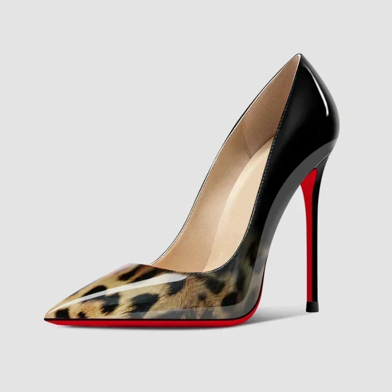 Leopard Print Pointed Stiletto Heels — product image 2