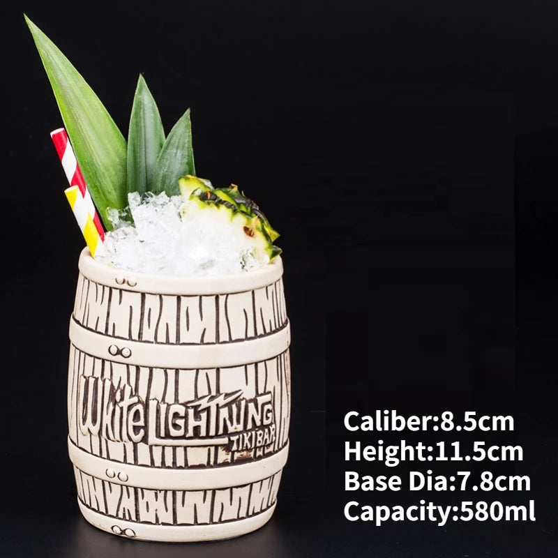 Ceramic Tiki Mug — Hawaiian Cocktail Cup, Bar Gift — product image 14