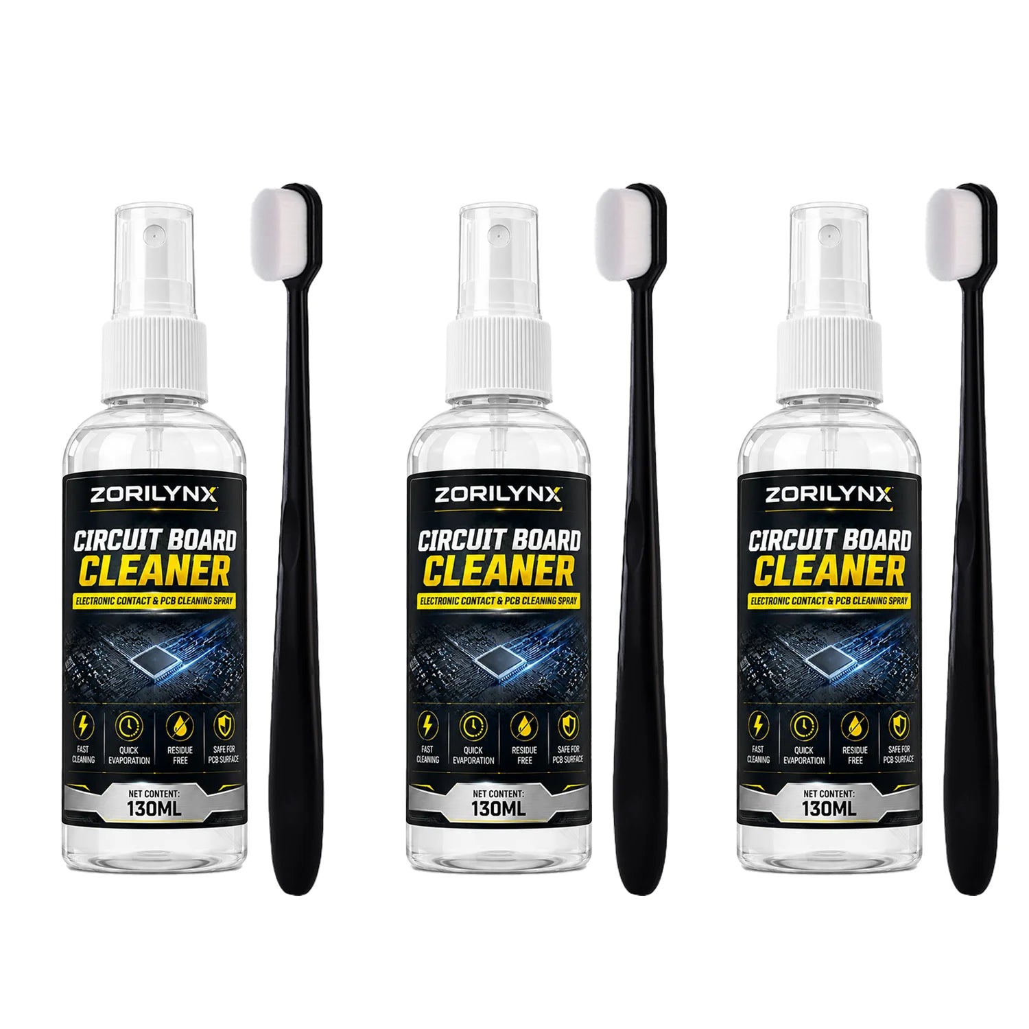Electronics & PCB Cleaner Spray — Fast Evaporating, with Brush — product image 8