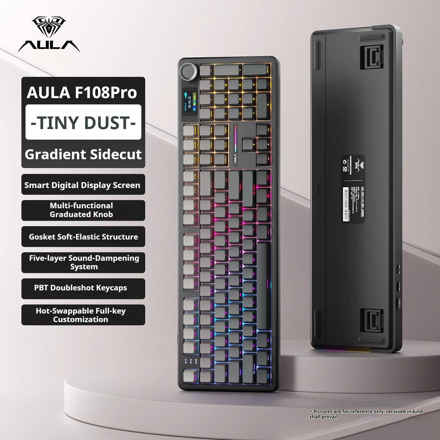 AULA F108 PRO Mechanical Keyboard — Full Size, RGB, Wireless — product image 16