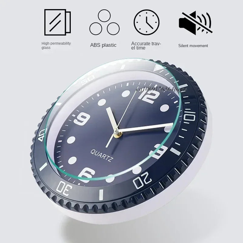 Silent Sweep Quartz Wall Clock — 30 cm Round, Modern — product image 2