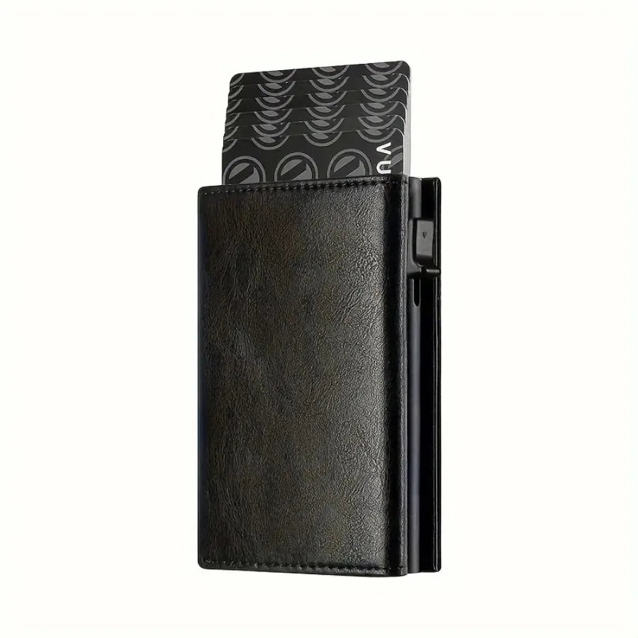 Pop-Up Card Holder Wallet — RFID Blocking, with Zip Coin Pocket — product image 8