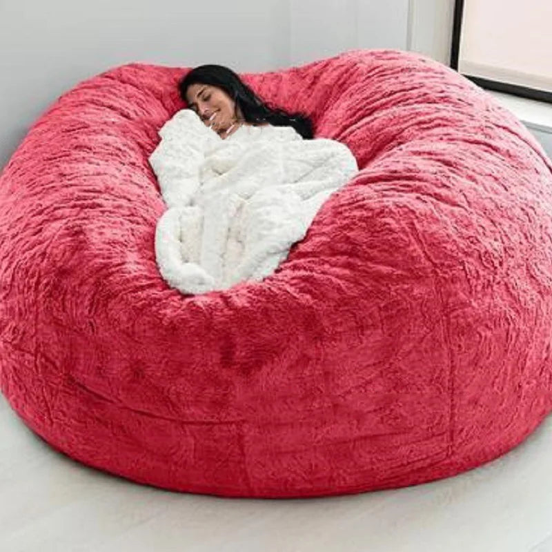 Fur-Style Bean Bag Sofa Chair — Single Seat — product image 19