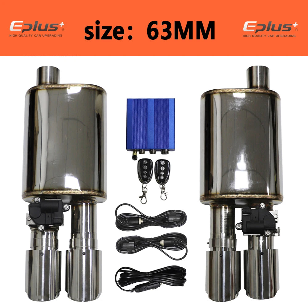 Electric Exhaust Cutout Valve Kit — Adjustable, Stainless, 51–76 mm — product image 9