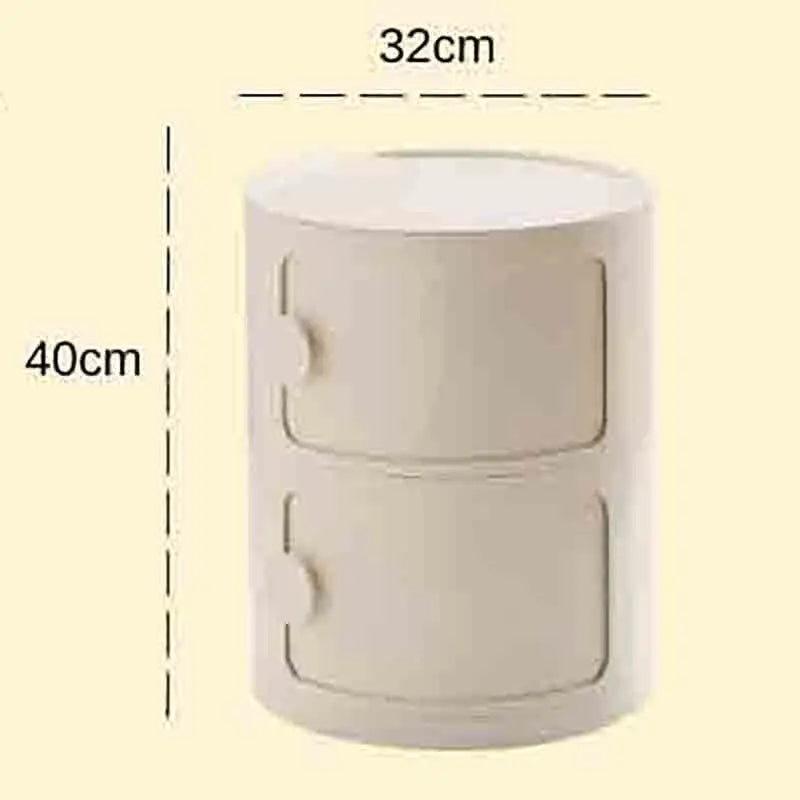 Plastic Nightstand — 5-Drawer Bedside Storage Table — product image 16