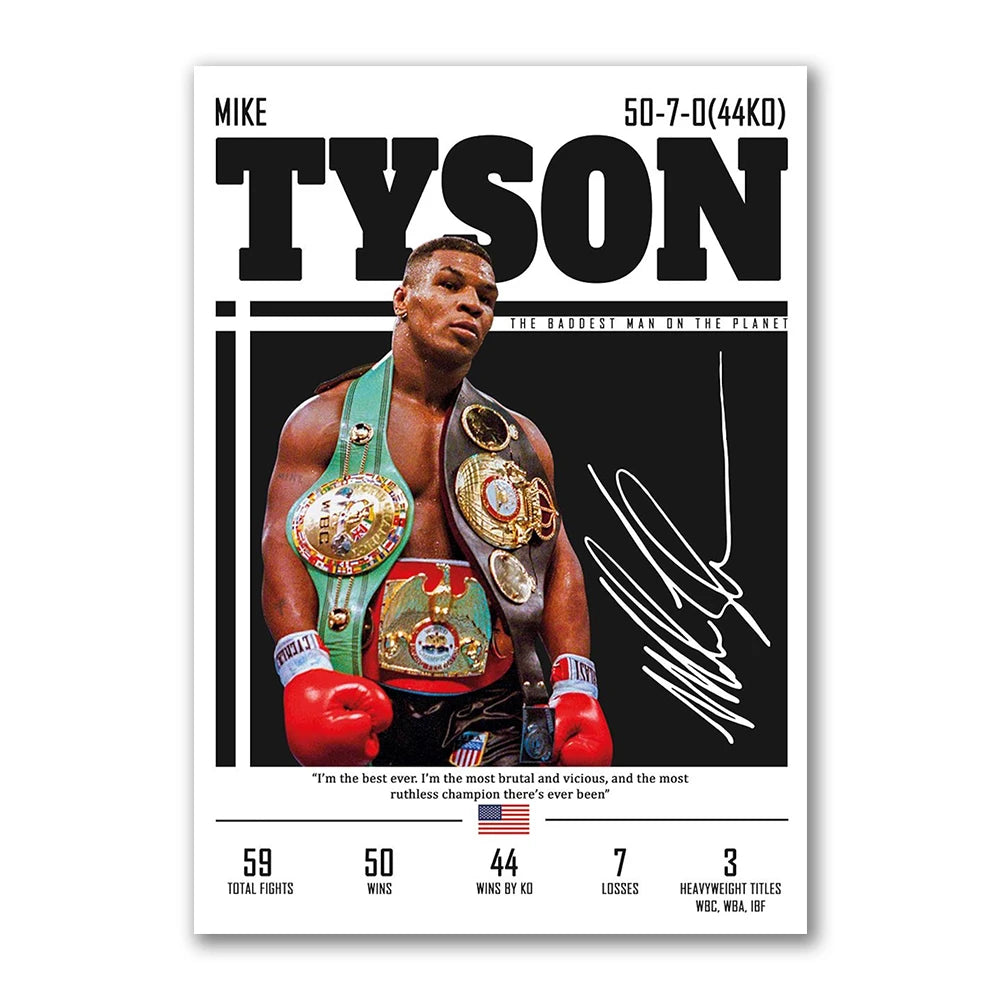 Boxing Legends Canvas Wall Art — Black & White Prints — product image 10
