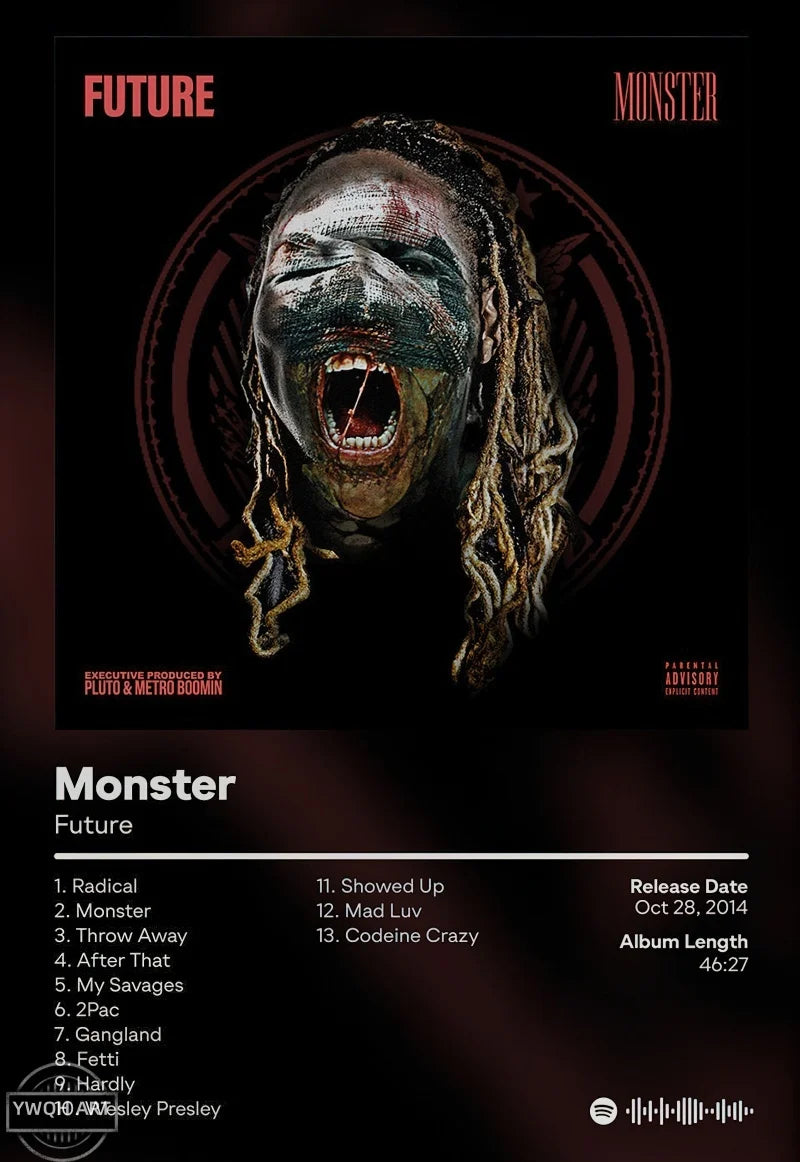 Hip Hop Album Cover Canvas Posters — Unframed Wall Art — product image 23