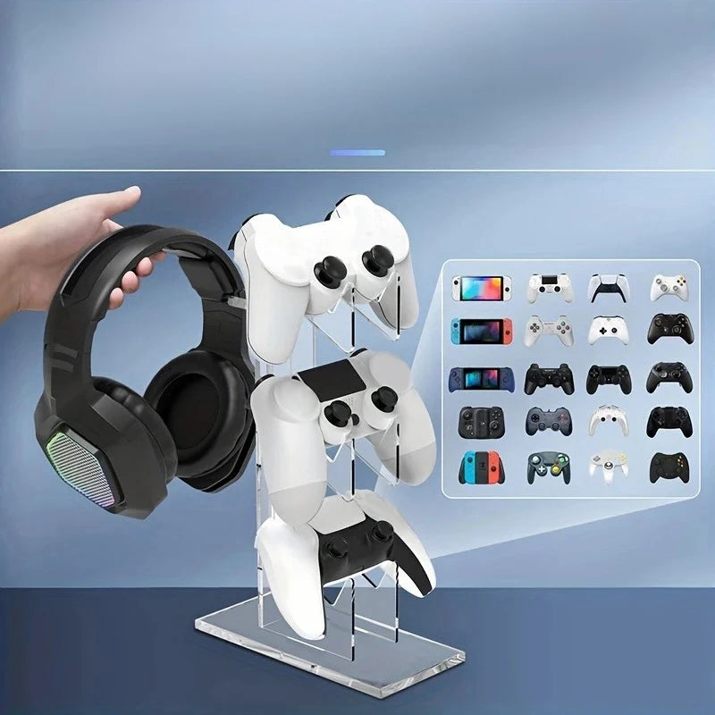 Universal 3-layer Controller Holder and Headphone Holder Game Accessories For PS5 PS4 Storage Holder — product image 5