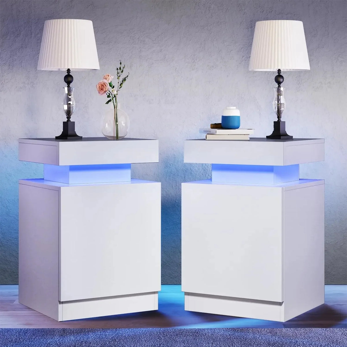 Double-Layer Coffee Table with 16-Colour LED Lights — product image 9