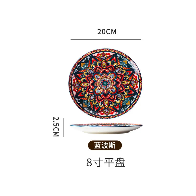 Vintage Ceramic Plates — Flat & Shallow, Steak and Pasta — product image 9