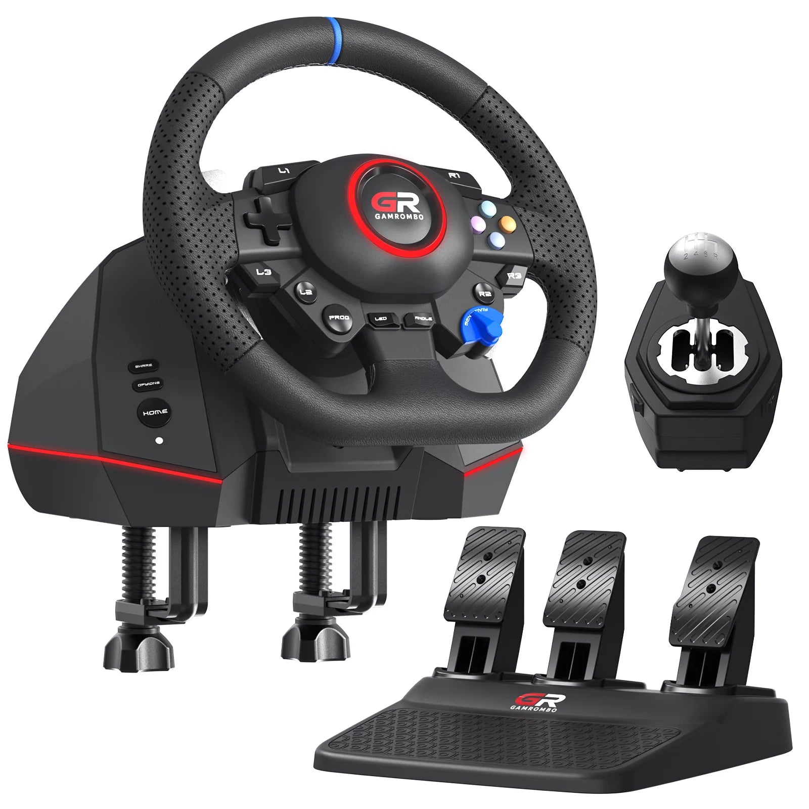 F127 Racing Wheel — 270°/900°, PS5, PS4 & PC, 3 Pedals — product image 7