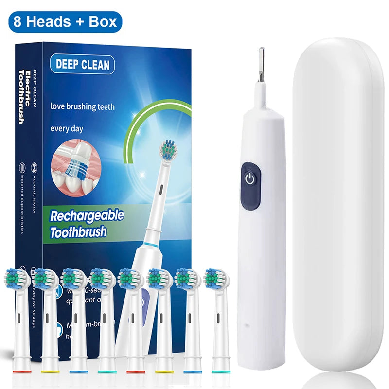 Rotating Electric Toothbrush — Rechargeable, 4 or 8 Brush Heads — product image 10